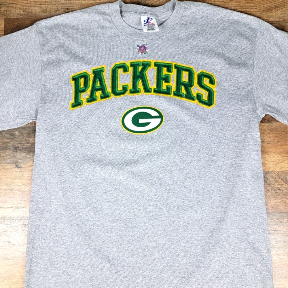 Green Bay Packers Grey Graphic T-shirt XL